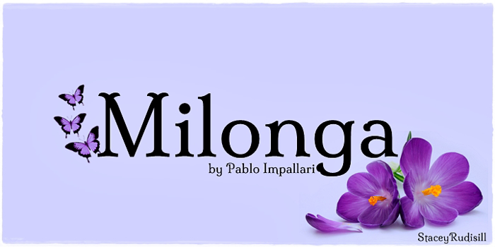 Milonga Font poster
