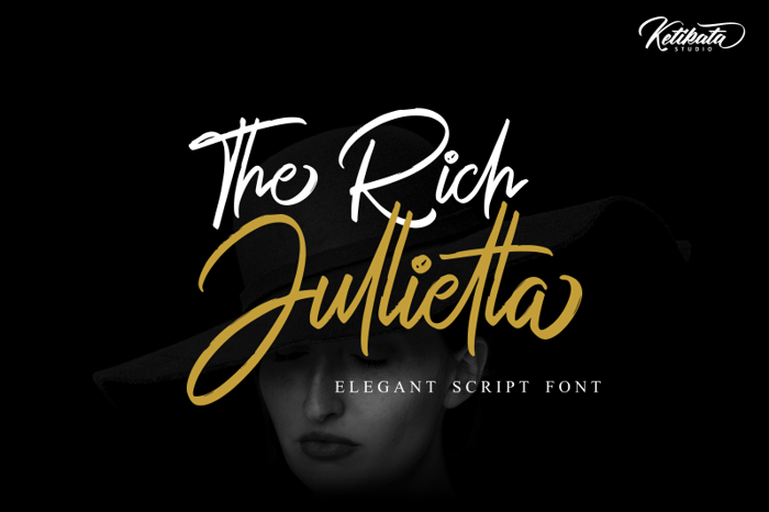 The Rich Jullietta Font poster