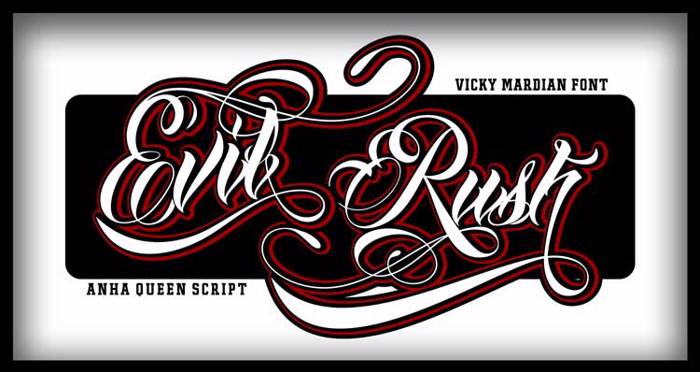 Anha Queen Font poster