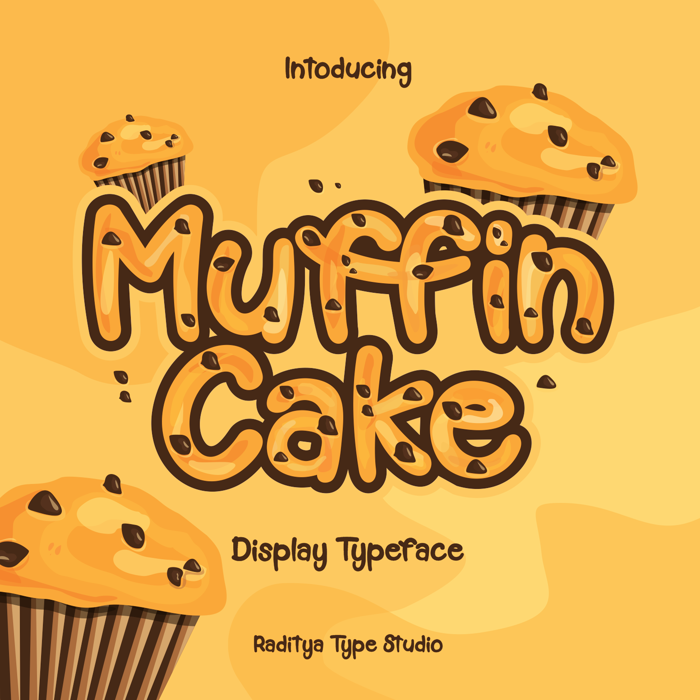 Muffin Cake Font poster