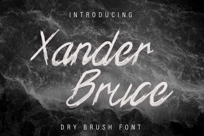 Xander Bruce Font poster