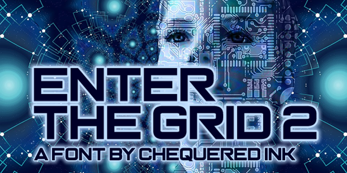 Enter the Grid 2 Font poster