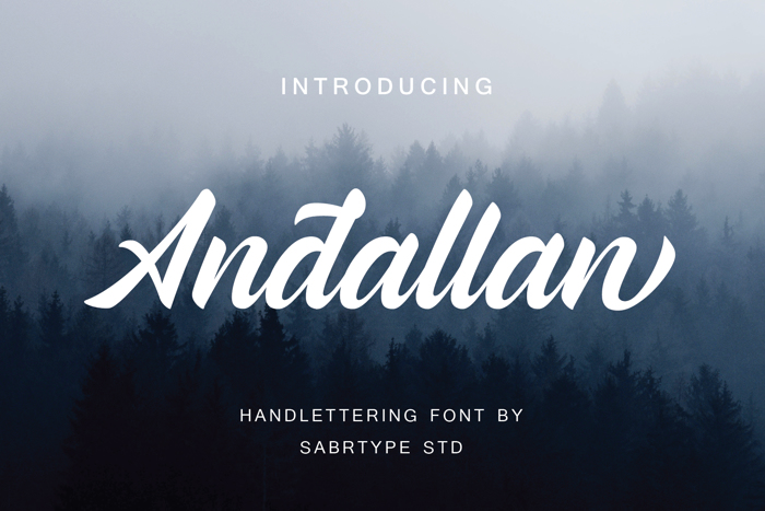 Andallan Font poster