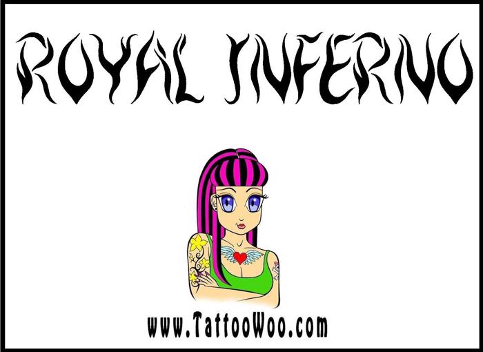 Royal Inferno Font poster
