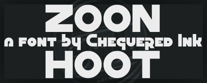 Zoon Hoot Font poster