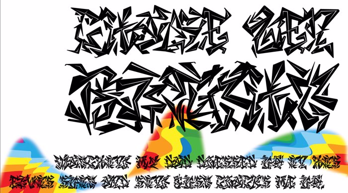 CHASE ZEN BLIGHT Font poster