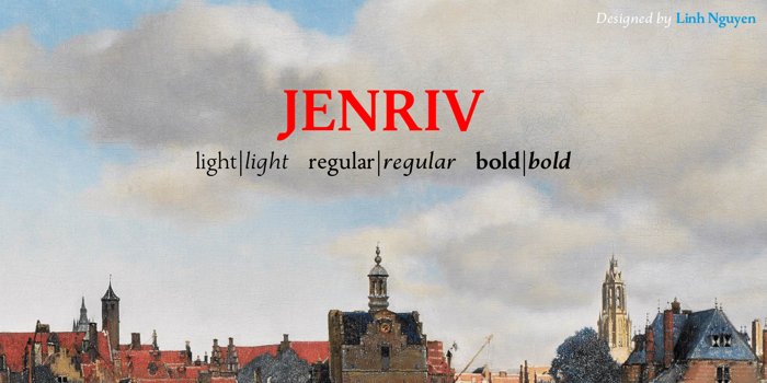 Jenriv Font poster