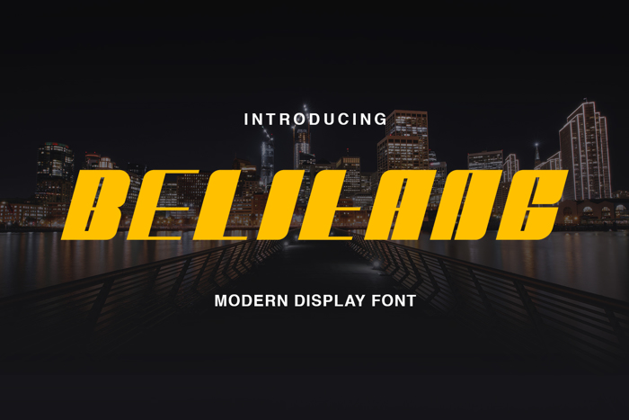 Belitang Font poster