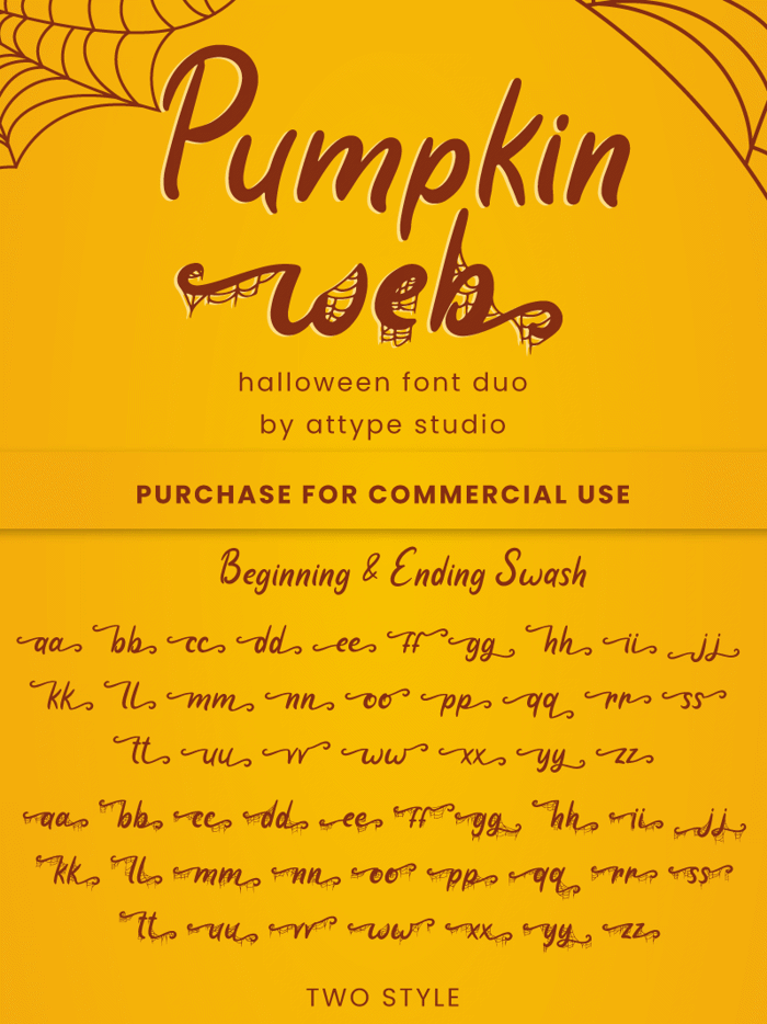 Pumpkin Web Font poster