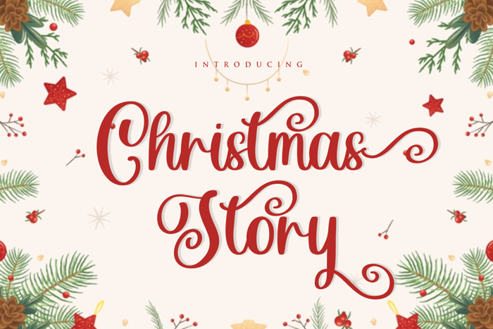 Christmas Story Font poster