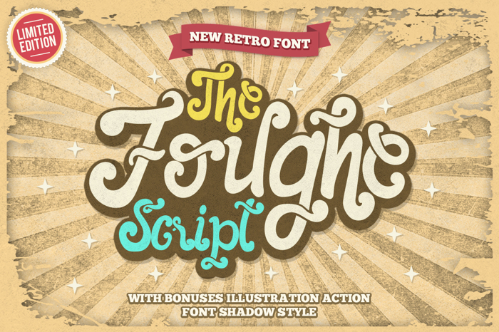 The Foughe Script Font poster