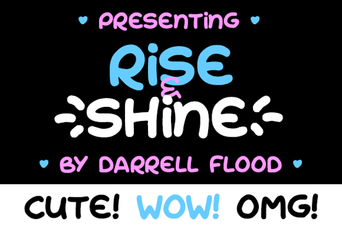Rise & Shine Font poster