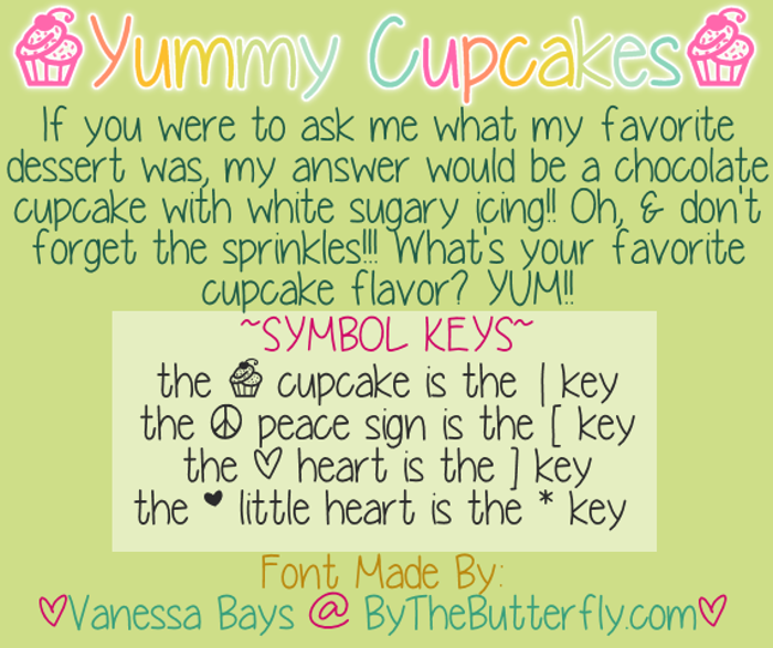 YummyCupcakes Font