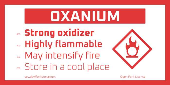 Oxanium Font poster
