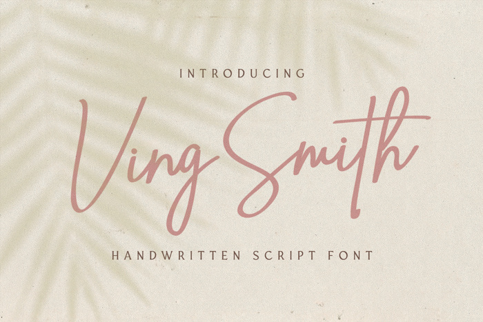 Ving Smith Font poster