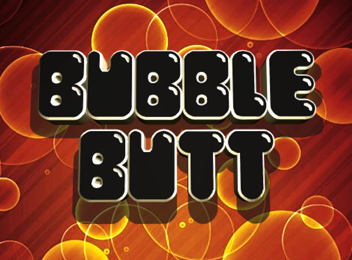 Bubble Butt Font poster
