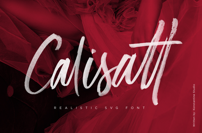 Calisatt Font poster