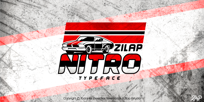 Zilap Nitro Font poster