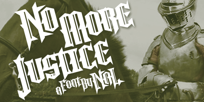 No More Justice Font poster