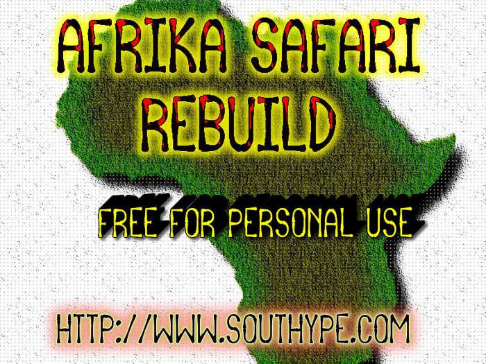 Afrika Safari Rebuild St Font poster
