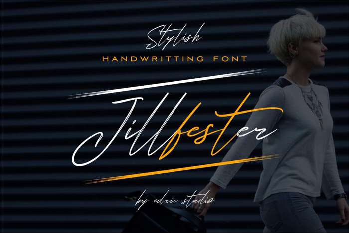 Jillfester Font poster