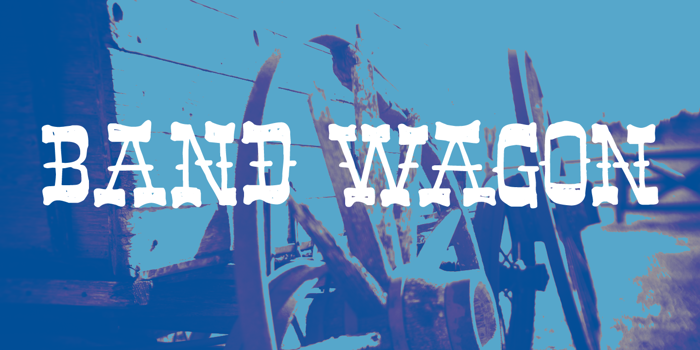 Band Wagon DEMO Font poster