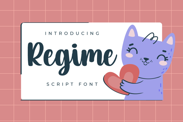 Regime Font poster