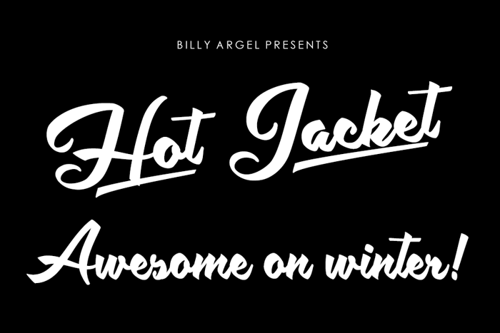 Hot Jacket Font poster
