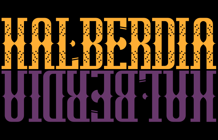 Halberdia Font poster