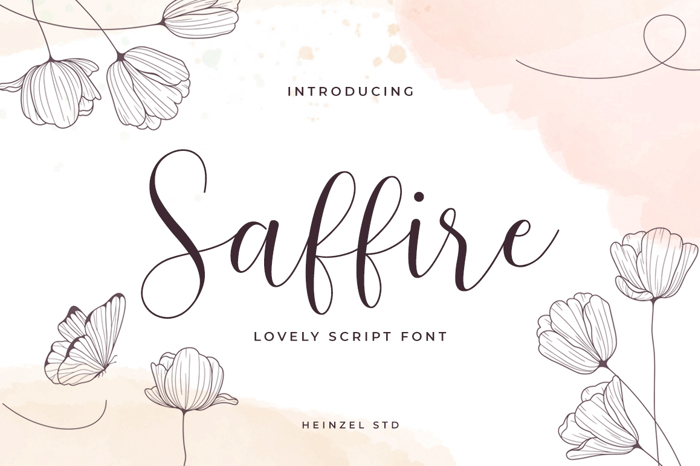 Saffire Font poster