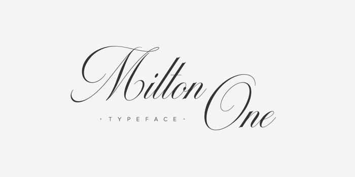 Milton One Font poster