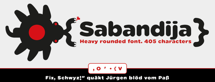 Sabandija ffp Font poster