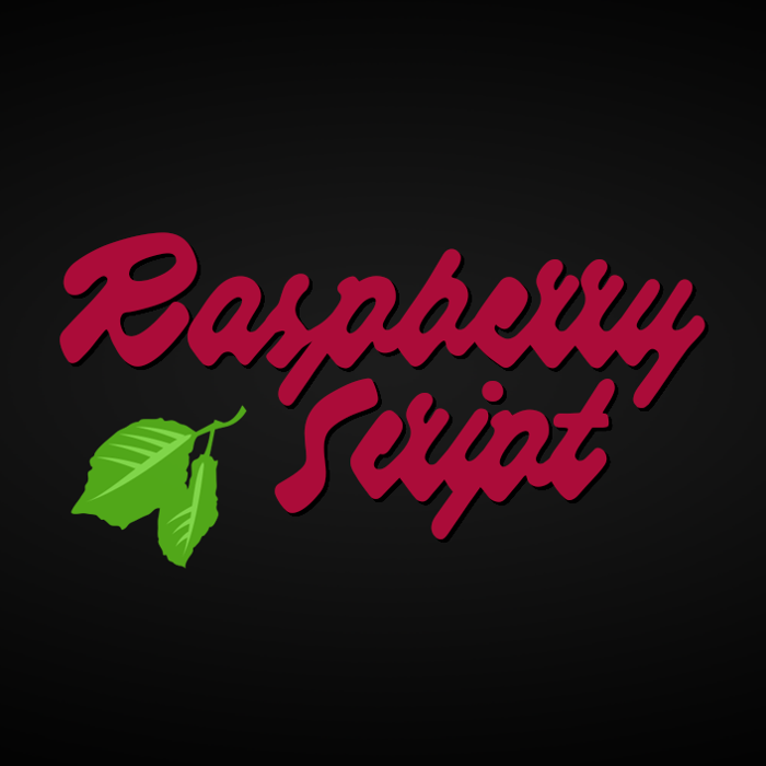 Raspberry Font poster