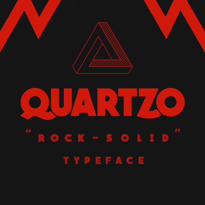 QUARTZO Font poster