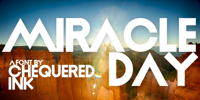 Miracle Day Font poster