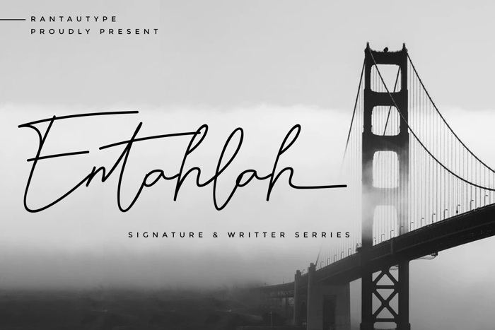 Entahlah Font poster