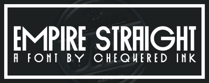 Empire Straight Font poster