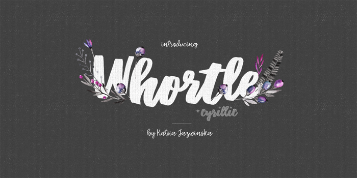 Whortle Font poster