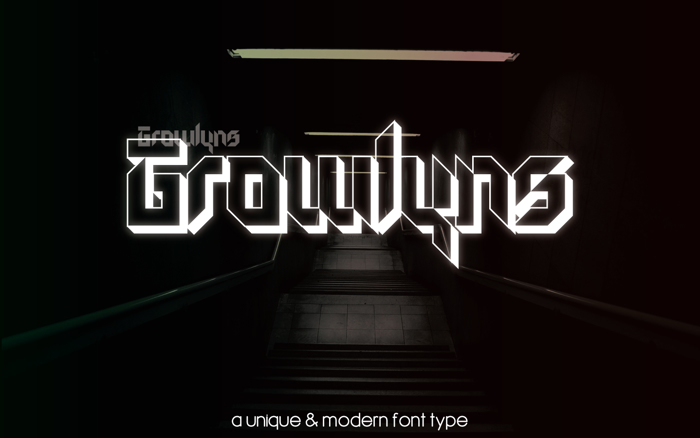 Growlyns Font poster