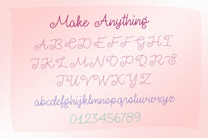Make Anything Font poster