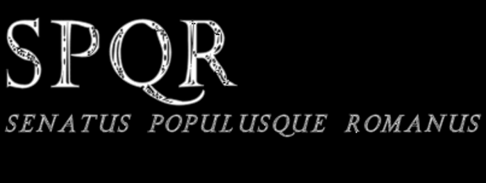 SPQR Font poster