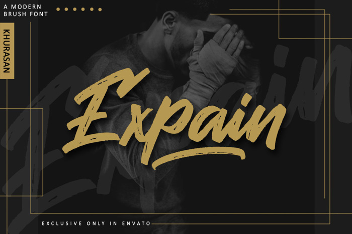 Expain Font poster
