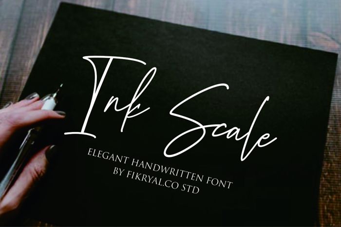 Ink Scale Font poster