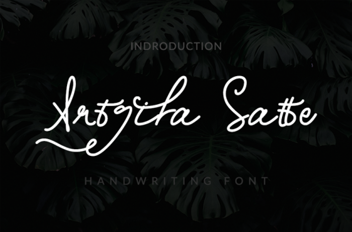 Artgila Satte Font poster