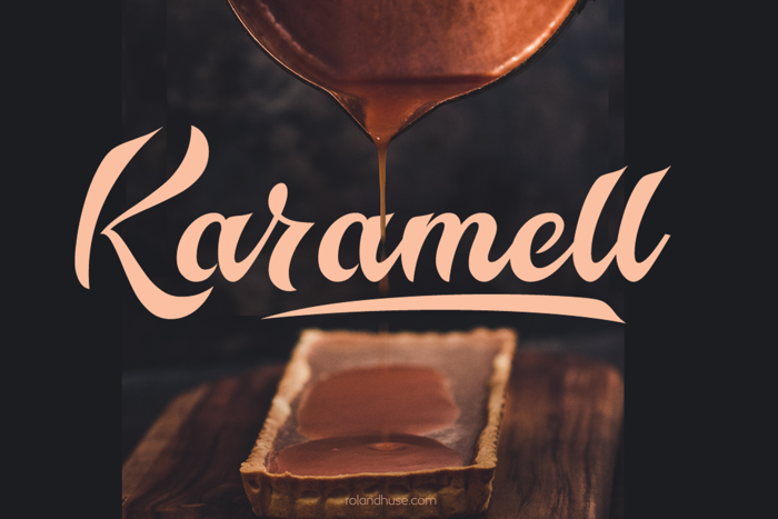 Karamell Font poster
