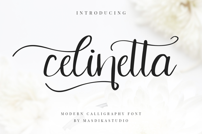 Celinetta Script Font poster