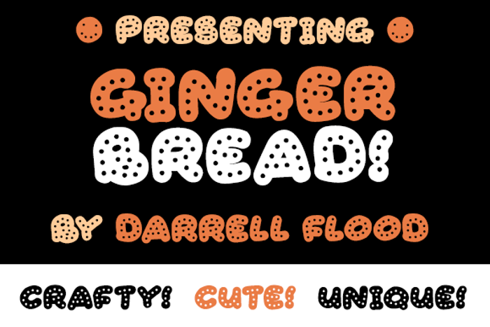 Gingerbread Font poster