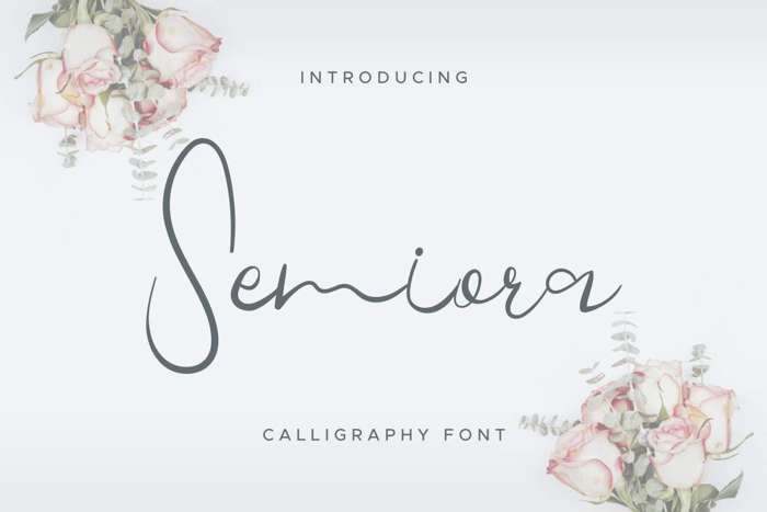Semiora Font poster