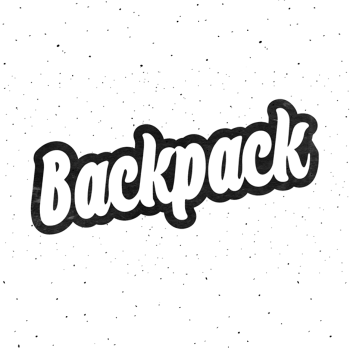 Backpack Font poster