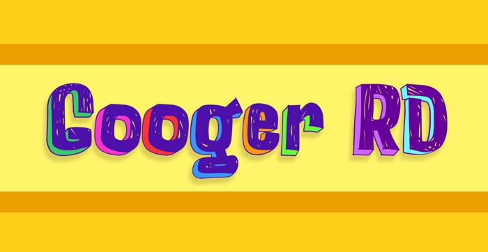 Googer RD Font poster